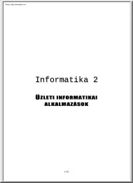 Üzleti informatikai alkalmazások