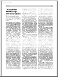 Christoph Wulf - Az antropológia rövid összefoglalása