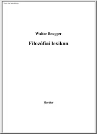 Walter Brugger - Filozófiai lexikon