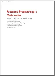 Zdenek Buk - Functional Programming in Mathematica