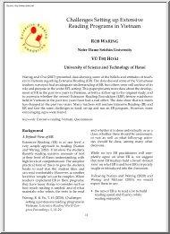 Rob Waring - Challenges Setting up Extensive Reading Programs in Vietnam