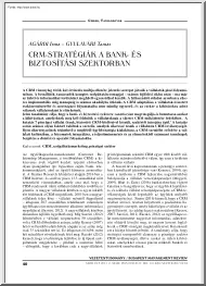 Agárdi-Gyulavári - CRM-stratégiák a bank -és biztosítási szektorban