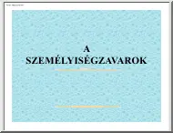 A személyiségzavarok