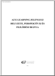 Az E-learning jelenlegi helyzete, perspektívái és fejlődési iránya