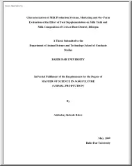 Adebabay Kebede Belew - Characterization of Milk Production Systems