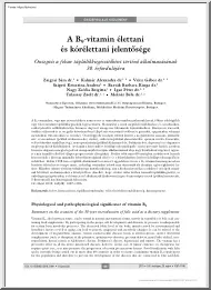 A B9-vitamin élettani és kórélettani jelentősége