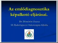 Dr. Dömötöri Zsuzsa - Az emlődiagnosztika képalkotó eljárásai