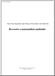 Bevezetés a matematikai analízisbe
