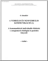 A kommunikáció individuális feltételei