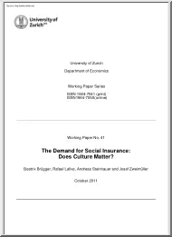 Beatrix-Rafael-Andreas - The Demand for Social Insurance, Does Culture Matter