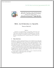 Duncan Murdoch - RGL, An R Interface to OpenGL