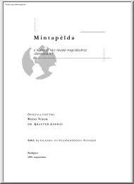 Dr. Krauter-Bodó - Geodézia mintapélda