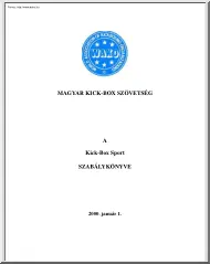 Galambos Péter - A Kick-Box sport