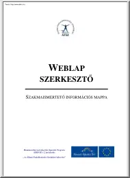 Weblap szerkesztő, szakmaismertető információs mappa