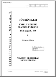 Történelem emelt szintű írásbeli
