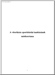 A vitorlázás sportiskolai tanításának módszertana