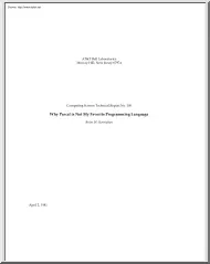 Brian W. Kernighan - Why Pascal is Not My Favorite Programming Language