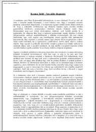 Kozma Judit - Szociális diagnózis