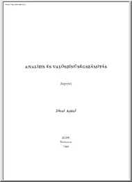 Járai Antal - Analízis és
