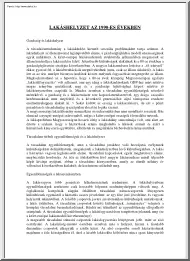 Lakáshelyzet az 1990-es években Magyarországon