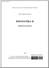 Dr. Lukács László - Dogmatika