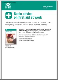 Basic advice on first aid at work