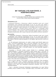 Gócz Éva - Mit tanítunk a