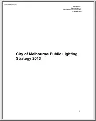 City of Melbourne Public Lighting Strategy