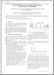 Granulated Foam Glass Production, physical and mechanical properties