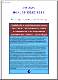 Kun Ákos - Honlap készítése