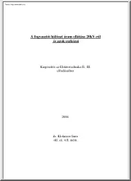 Dr. Kloknicer Imre - A fogyasztói hálózat áramellátása 20kV-ról