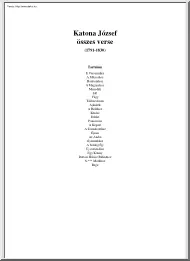 Katona József összes verse