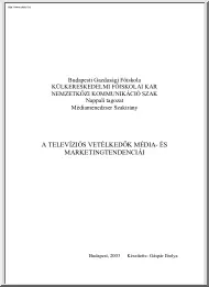 Gáspár Ibolya - A televíziós vetélkedők média- és marketingtendenciái