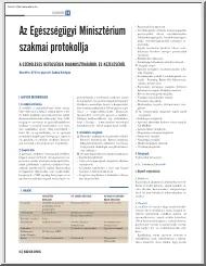 Az Egészségügyi Minisztérium szakmai protokollja, A szédüléses betegségek diagnosztikájáról és kezeléséről