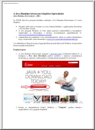 A Java Runtime környezet telepítése lépésenként