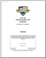 Brent W. Morrison - Investigation of ultra high molecular weight polyethylene textile racking systems integrated with ceramic sphere body armor systems