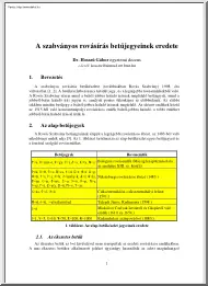 Dr. Hosszú Gábor - A szabványos