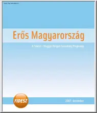 Erős Magyarország, a Fidesz programja, 2007