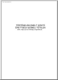 Történelem emelt szintű érettségi