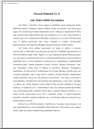 Girasek Edmond - Ady Endre költői