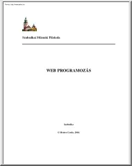 Mester Gyula - Webprogramozás