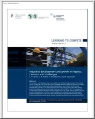 Chete-Adeoti-Adeyinka - Industrial Development and Growth in Nigeria, Lessons and Challenges