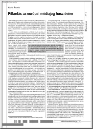 Koltay András - Pillantás az európai médiajog húsz évére