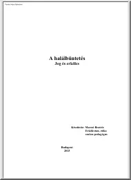 Marosi Beatrix - A halálbüntetés