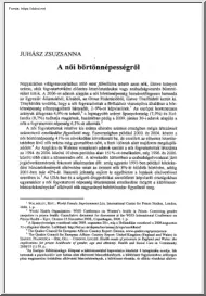 Juhász Zsuzsanna - A női börtönnépességről