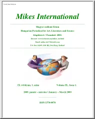 Mikes International, IX. évfolyam, 1
