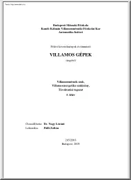 Dr. Nagy Lóránt - Villamos gépek