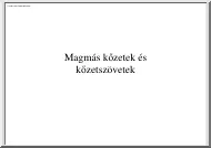 Magmás kőzetek és kőzetszövetek