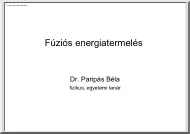 Dr. Paripás Béla - Fúziós