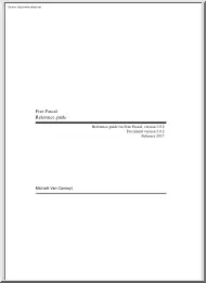 Michael Van Canneyt - Free Pascal Reference Guide